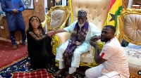 Ghanaian singer, Mzbel, paid a courtesy call on the National Chief Imam, Sheik Osmanu Nuhu Sharubutu