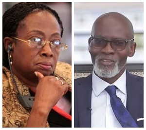 Ex-CJ Sophia Akuffo and Gabby Asare Otchere-Darko