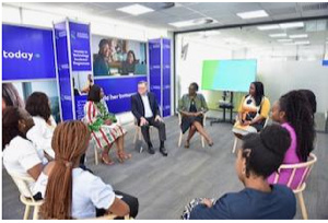 Some female entrepreneurs in a meeting