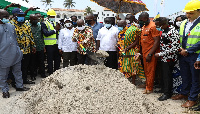 President Nana Akufo-Addo, others at the sod cutting ceremony