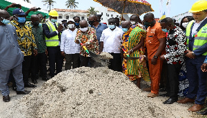 File photo:Akufo-Addo during a sod cutting ceremony