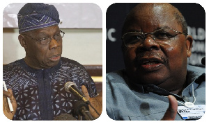 [L-R] Olusegun Obasanjo - Former President of Nigeria, Benjamin Mkapa - Former President of Tanzania