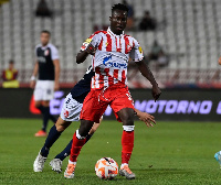 Ghana winger Osman Bukari  in possession of the ball