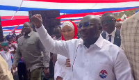 Thousands of supporters of the governing New Patriotic Party