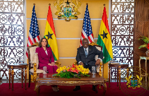 Kamala Harris meets president Akufo-Addo at Jubilee House