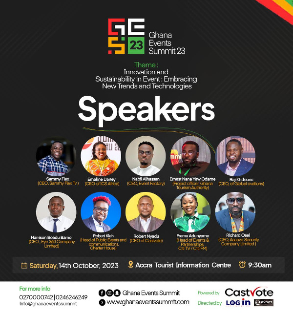 Some of the notable speakers for Ghana Events Summit