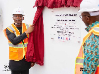 Herbert Krapa commissioning the rooftop photovoltaic solar plant