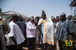 President Nana Addo Dankwa Akufo-Addo visited the Salaga North constituency as part of his tour