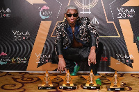 KiDi with his plaques