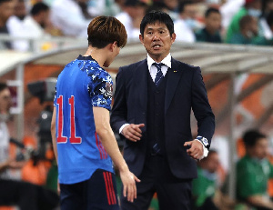 Japan coach Hajime Moriyasu