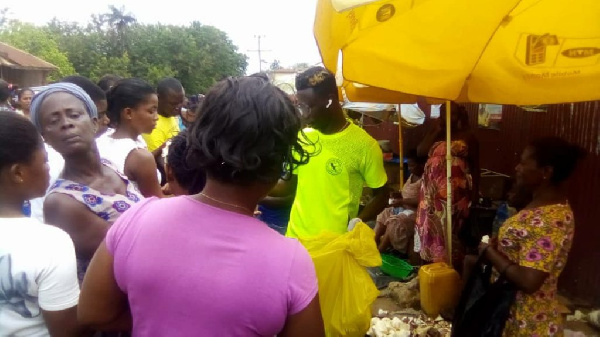 Berekum Chelsea were in town to donate items to the public