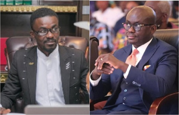 Attorney General Godfred Dame (right) and Nana Appiah Mensah (NAM1)