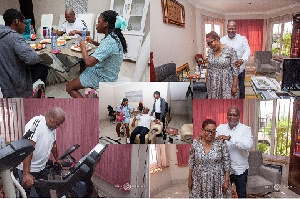 Former President John Mahama (Left) turned 59 today