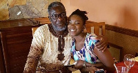 The late Ebony Reigns and her father Nana Poku-Kwarteng