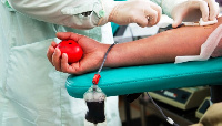 File photo: An individual donating blood.