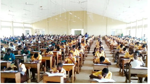 BECE Candidates sitting for exams