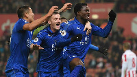 Black Stars defender, Daniel Amartey and his Leicester City teammates