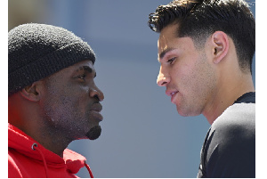 Gameboy and Ryan Garcia during their faceoff