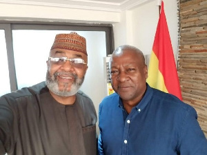 Former president John Mahama and Alhaji Sinare