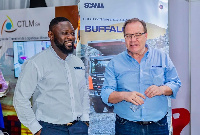 Head of Marketing, Communications, and Sustainability of Scania West Africa, Belo Cida Haruna (L)