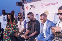 Some celebrities at the launch of the Ghana party in the park UK