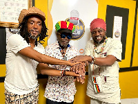 Eric Donaldson (Middle) with Taj Weekes (L) and Blakk Rasta (R)