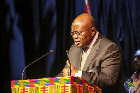 President Akufo-Addo addressing the Ghanaian community in Belgium