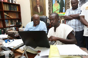 Eugene Arhin and President Akufo-Addo