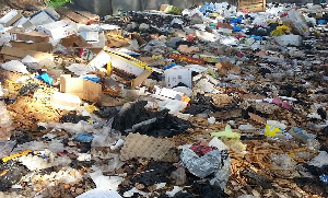 Kwabena Nsenkyire said the refuse has been spreading resulting in some entering the nearby stream