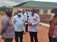 Minister of Health, Kwaku Agyemang Manu during the tour