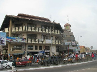 Shot of Accra's Central Business District