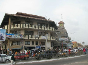 Shot of Accra's Central Business District