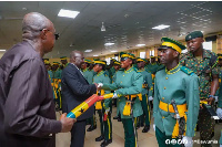 Dr Bawumia and some officers of the Immigration Service