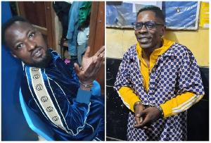 Fuuny Face (left) and Shatta Wale are both in police custody