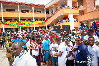 Vice President Bawumia was in the school to commission some projects