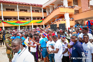 Vice President Bawumia was in the school to commission some projects