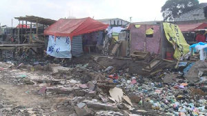 Residents have marked plots with charcoal to reclaim their land