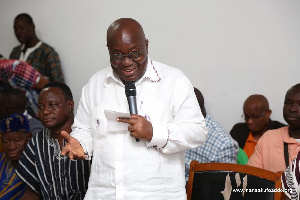 Nana Addo Dankwa Akufo-Addo addressing the Bolgatanga Traditional Council.