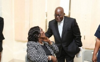 President Nana Addo Dankwa Akufo-Addo with former Chief Justice Georgina Wood