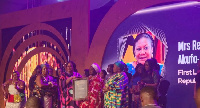 Rebecca Akuffo-Addo receiving her citation