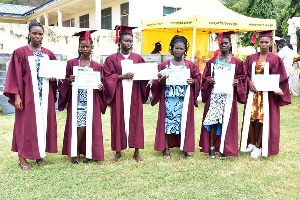 Some Of The Graduates Displaying Their Certificates After The Graduation Ceremony 88u