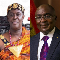 Osagyefo Oseadeeyo Agyemang Badu II (left), Dr Mahamudu Bawumia (right)