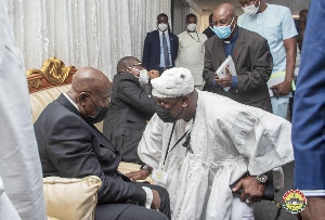 President Nana Akufo-Addo with  Alhaji Farouk Aliu Mahama