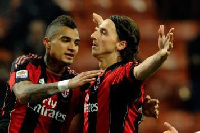 Ibrahimovic and Boateng were team-mates at AC Milan