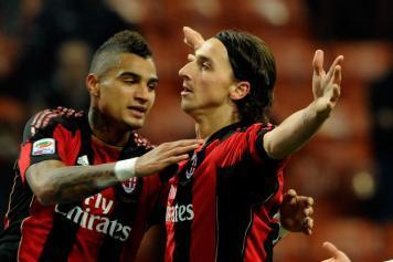 Ibrahimovic and Boateng were team-mates at AC Milan