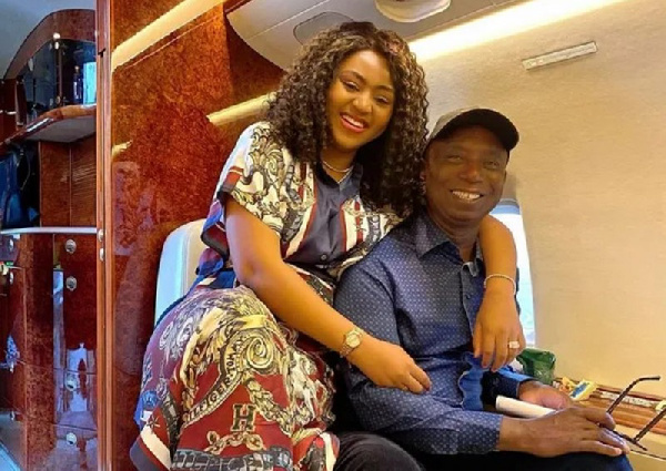 Regina Daniels and her husband