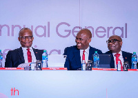 Kennedy Uzoka, Tony Elumelu and Bili Odum at the 60th Annual General Meeting