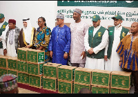 Dignitaries present at the KSRrelief Food Basket Project donation in Accra