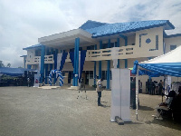 The first floor of the assembly hall has four offices and a seating area