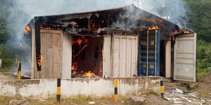 Youth of Dumasi burnt properties of Global future resources